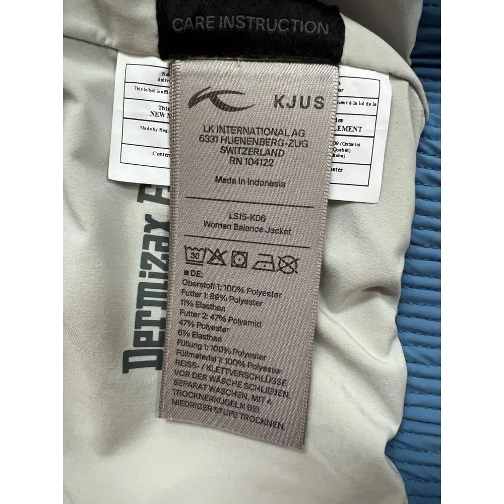 KJUS Women's Balance Ski Jacket LS15-K06 Size 38 Nwt
